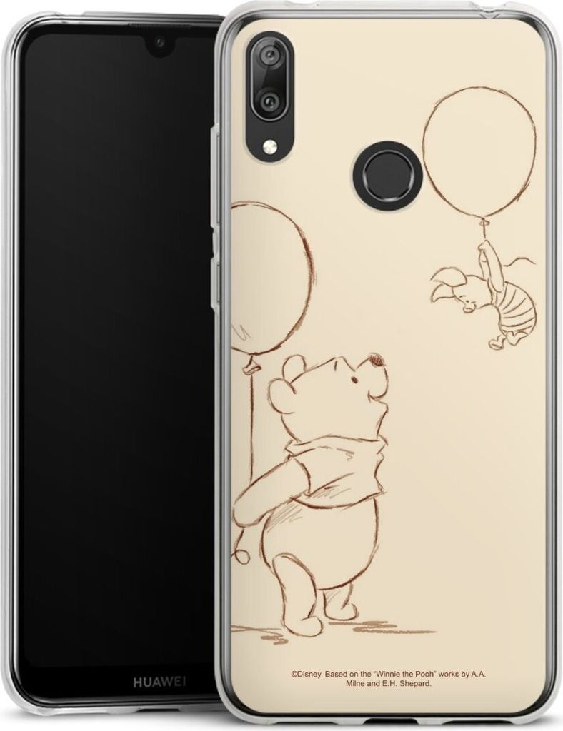 DeinDesign Handyhülle für Huawei Y7 (2019) Silikon Hülle Case Smartphone Schutzhülle Disney Offizielles Lizenzprodukt Winnie Puuh