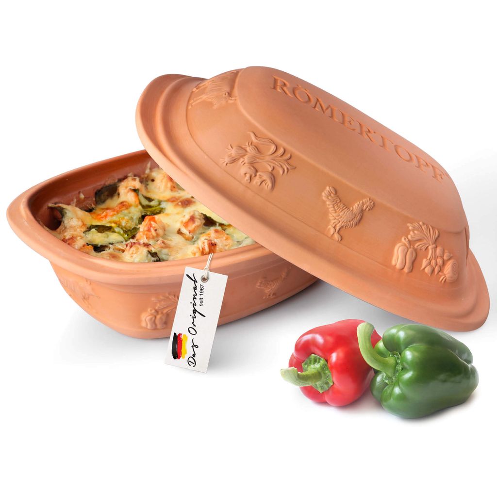 Römertopf Großer Bräter RUSTICO, für 6 Personen, Terrakotta Produktbild 