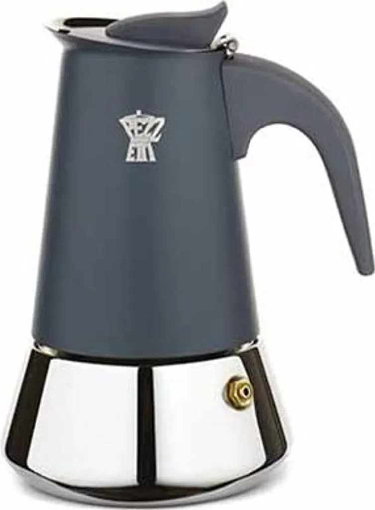 Kaffeemaschine für 6 Tassen 12 x 11 x H19 cm – dunkelgrau – Steelexpress – Pezzetti