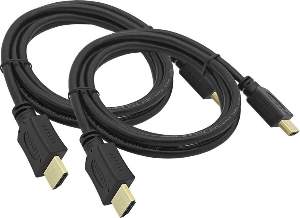 2x 1,5m ARLI HDMI Kabel vergoldet – High Speed mit Ethernet | UHD 4K 2160p 3D ARC HDR CEC HDCP