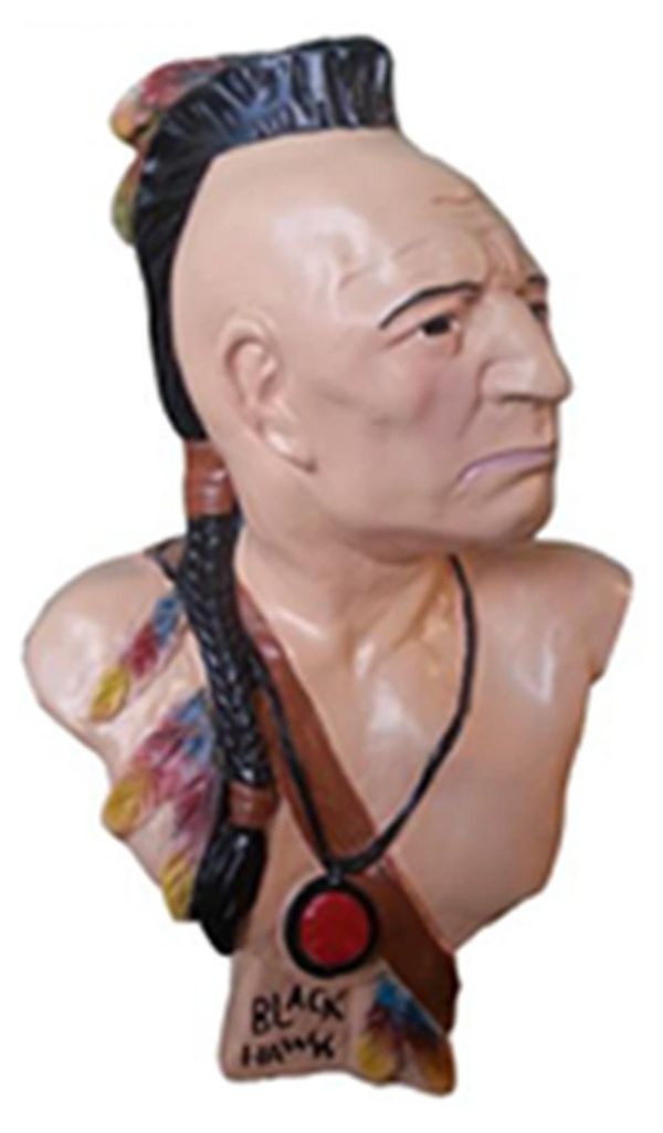Design Mohawk Büste Figur Statue Figuren Indianer USA Büste Statue Figuren 41 cm