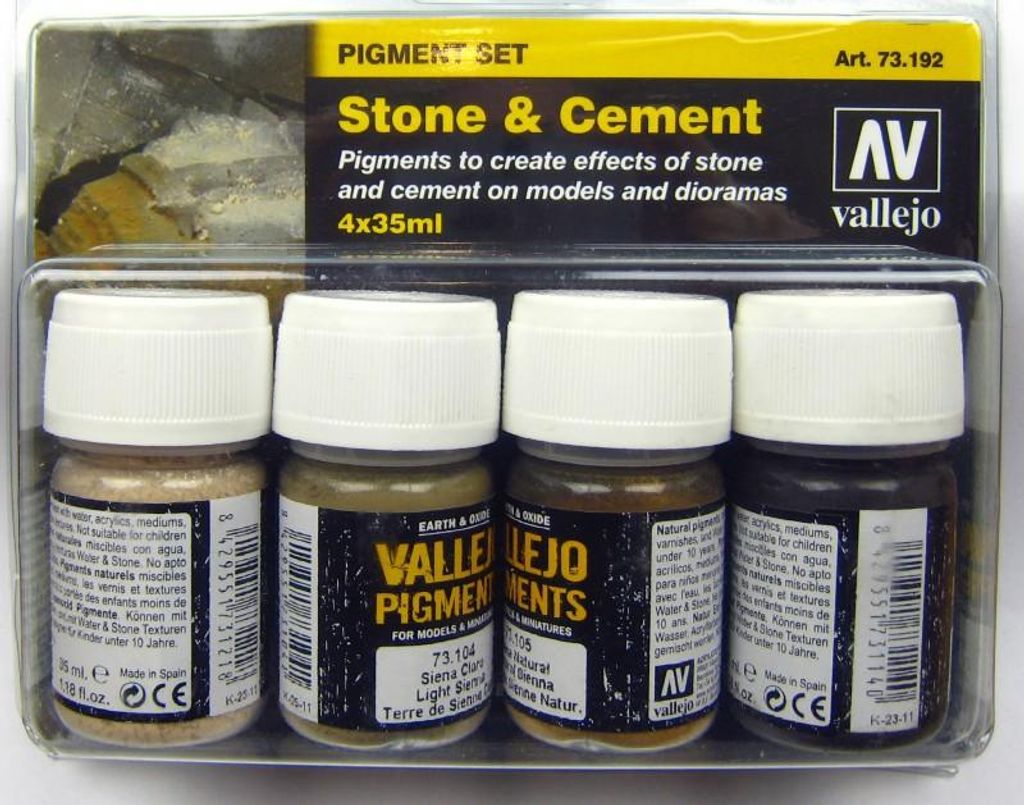 Vallejo 73.192 - Pigment-Set Stein und Beton