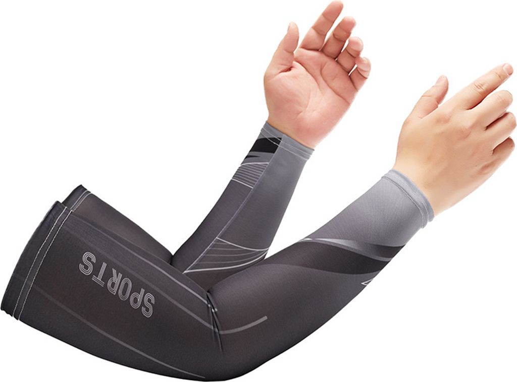 1 Paar kühlende Armstulpen, superweich, atmungsaktiv, feuchtigkeitsableitend, Sonnenschutz, für Outdoor-Sportarten, für Damen und Herren