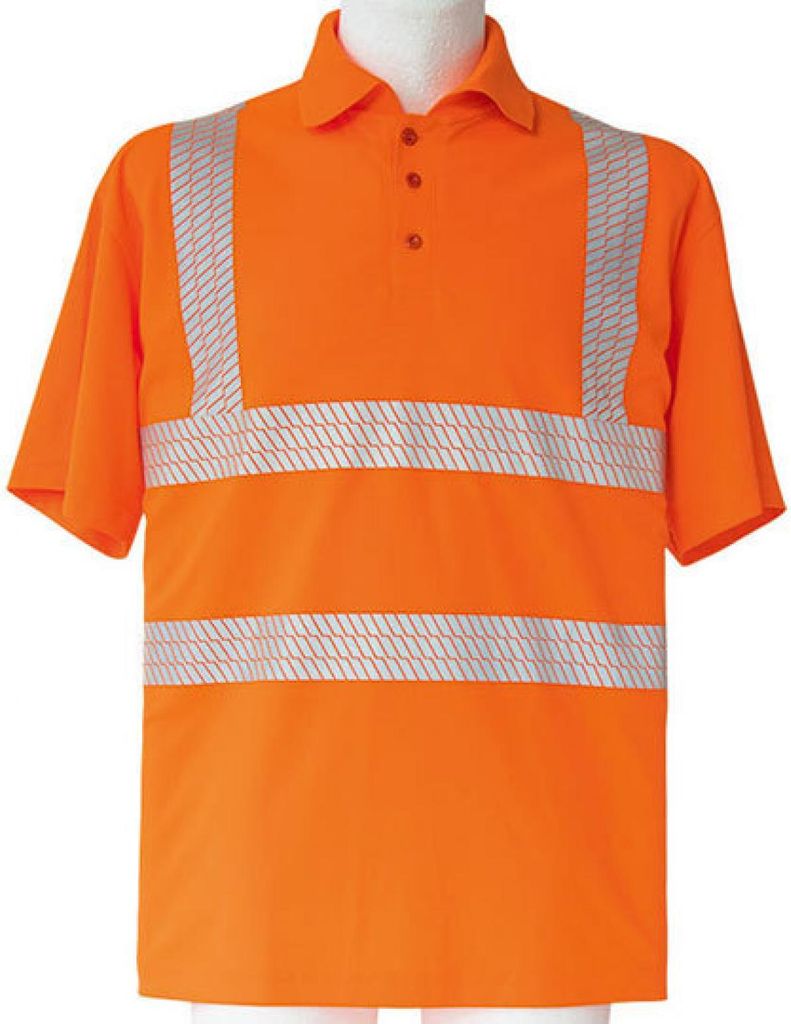 Korntex Hi-Vis Broken Reflective Premium Polo Shirt Manche