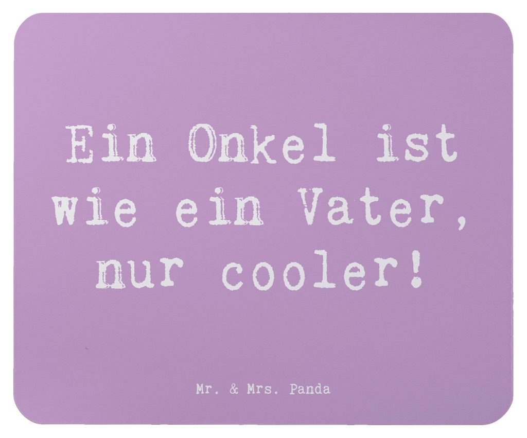 Mr. & Mrs. Panda Mauspad Spruch Cooler Onkel - Lavendeltraum - Geschenk, Mousepad, Cool, Mouse Pad, Liebe, Verwandte, gummi, Patenonkel, computer, ...
