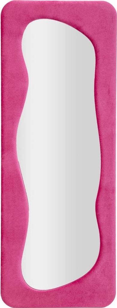 Wandspiegel mit Samtrahmen 160x60x4 cm Theodor - Fucsia