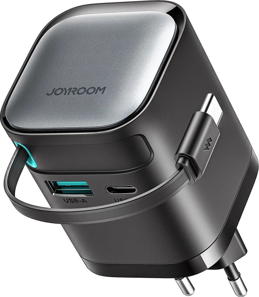 Joyroom GaN Ladegerät JR-TCL02 65W USB-A & USB-C mit Produktbild 