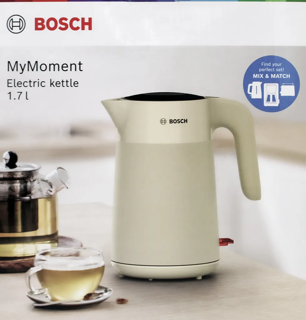 Bouilloire Bosch TWK 2M167 Idéale pour Thé et Café Préparation Rapide