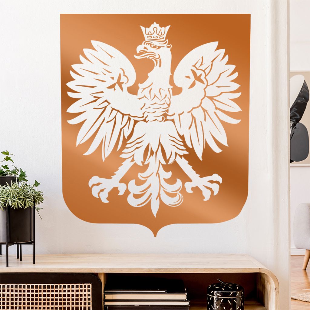 Polen Wappen Wandtattoo Wandaufkleber Wall Sticker - Dekoration, Küche, Wohnzimmer, Schlafzimmer, Badezimmer