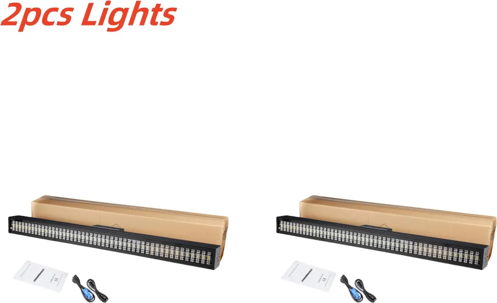 Projecteur DMX 200W stroboscope variable pour éclairage de scène x2 - 2