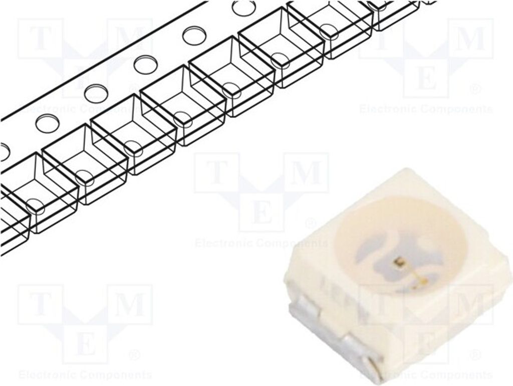 2x LED 3528,PLCC2 orange 7,1÷28mcd SMD 3,5x2,8x1,75mm 60° 2mA VLMO30K1M2-GS08 LED