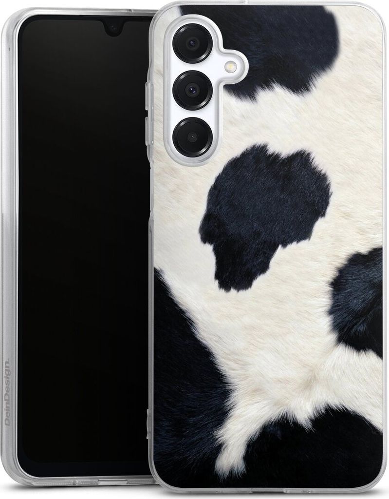 DeinDesign Handyhülle für Samsung Galaxy A16 5G Silikon Hülle Case Smartphone Schutzhülle Animal-Look Animalprint Kuhfell