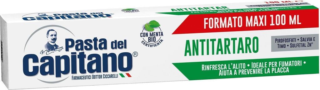 PASTA DEL CAPITANO Anti-Zahnstein-Zahnpasta 100 ml Produktbild 
