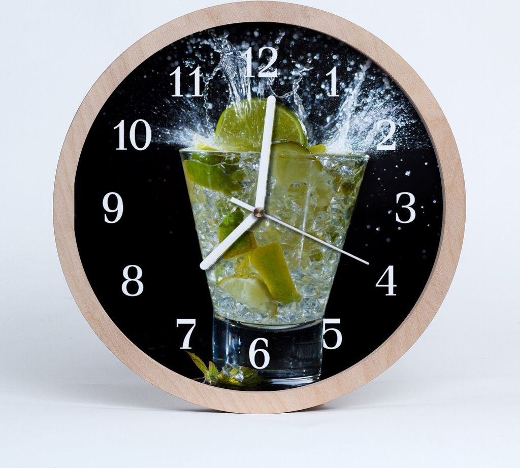 Holzuhr 20fi cm wanduhr - Cocktail