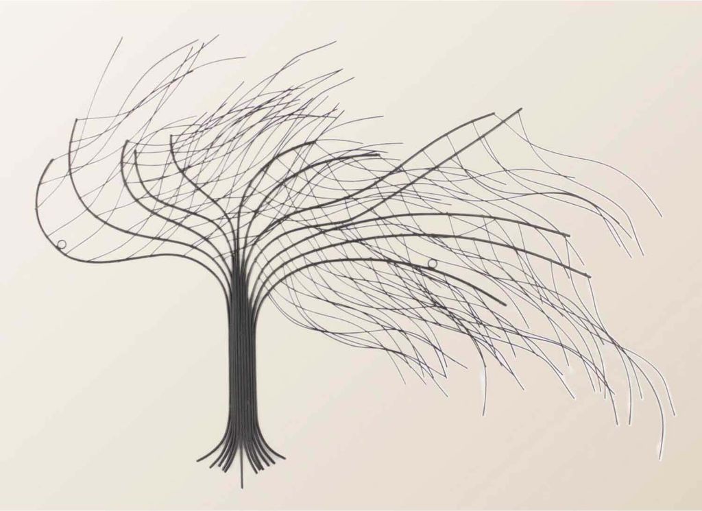 Metall Wanddeko Baum