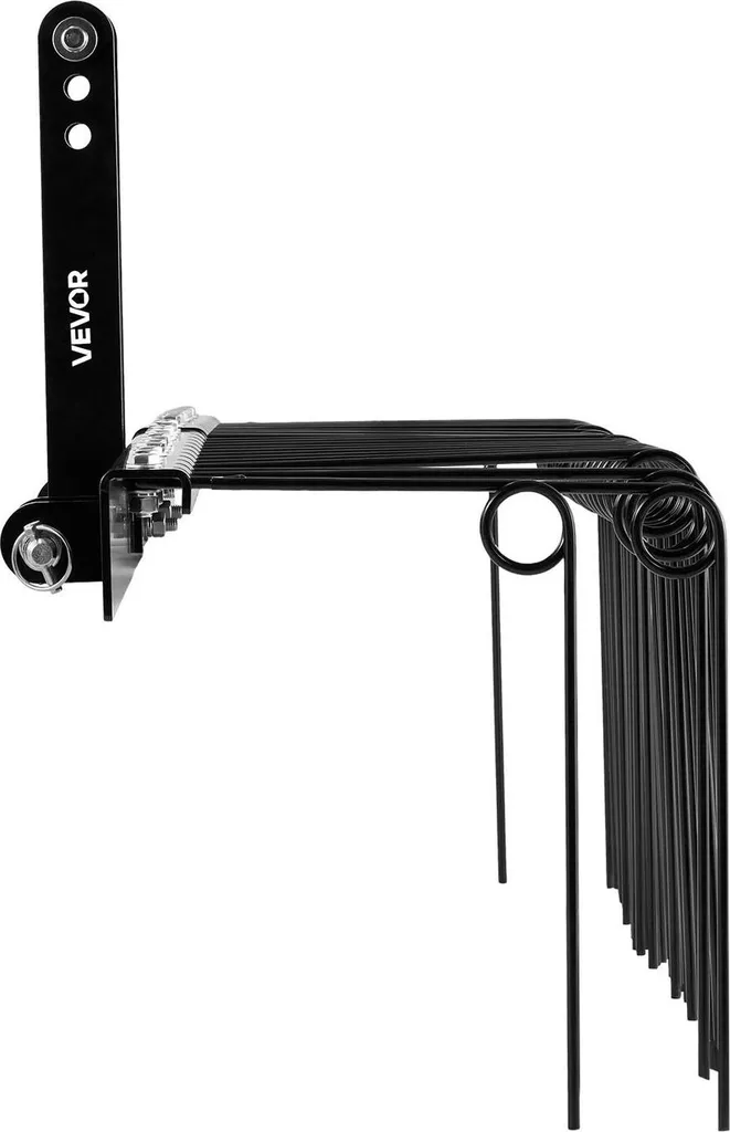 Râteau tracteur pour ramassage de feuilles et aiguilles de pin 150 cm