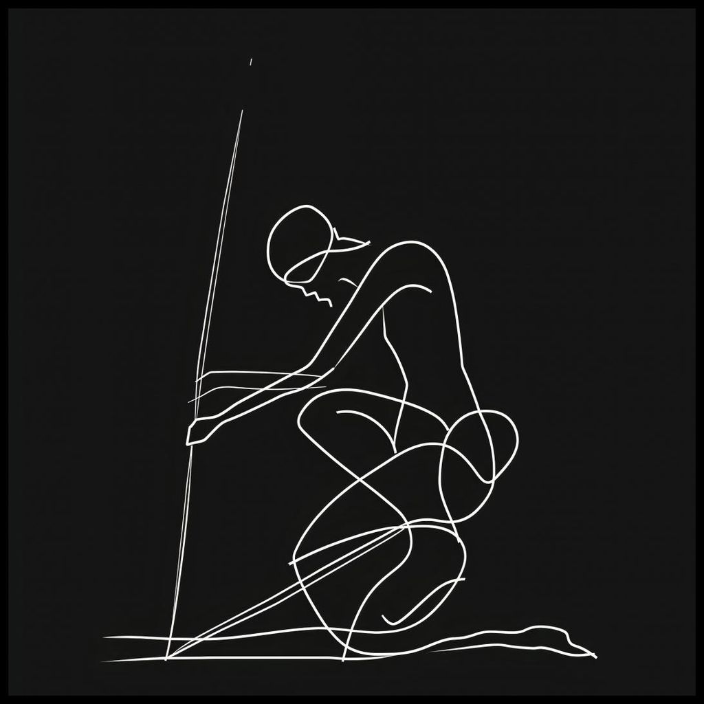 Plakat 80x80cm Linie