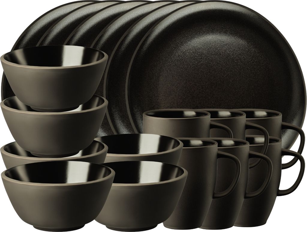 Rosenthal Junto Slate Grey Frühstücksset 18tlg