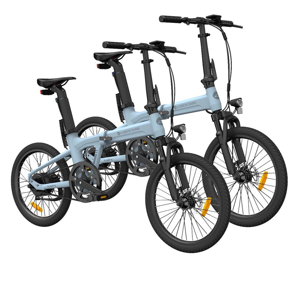 ADO EBike 2*Air 20S Elektrofahrrad, bike,klapprad Riemenantrieb,Citybike,20 zoll,250W,stvzo,ebike Damen/Herren Blau+Blau