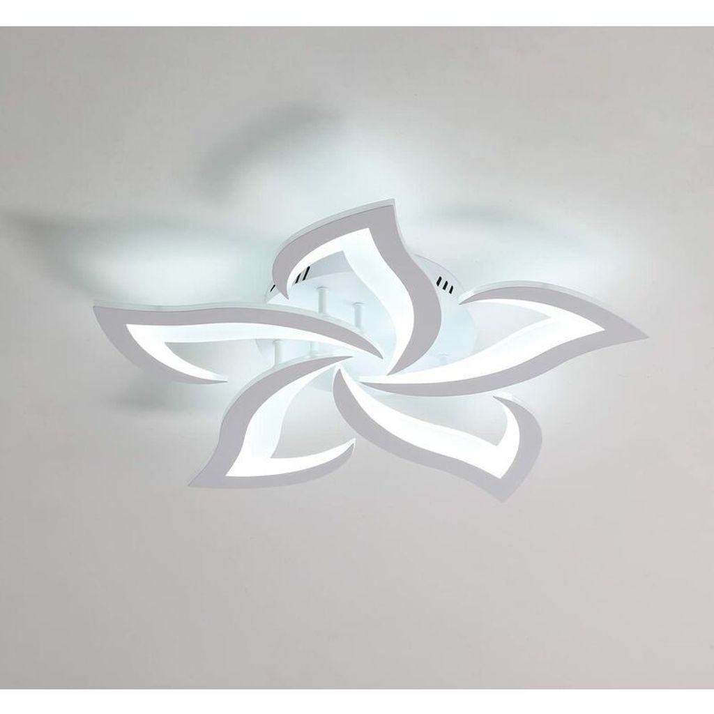 LED-Deckenleuchte, moderne Deckenleuchte 60 W 4500 lm, moderne Blütenblatt-Deckenleuchte für Wohnzimmer, Küche, Badezimmer, Schlafzimmer, Esszim...