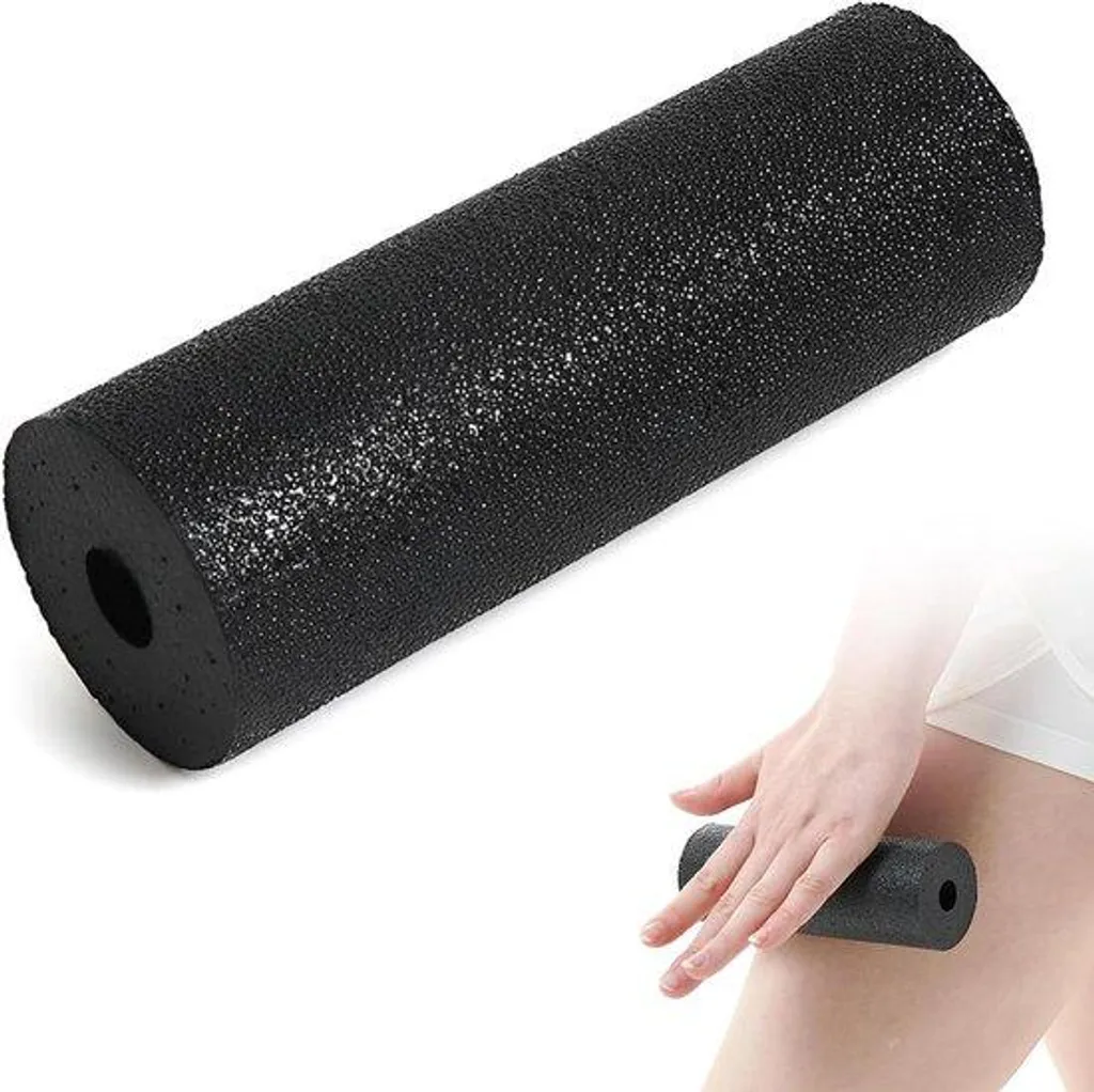 Rouleau de Massage Fitness Noir Fascio pour Musculation et Mobilité