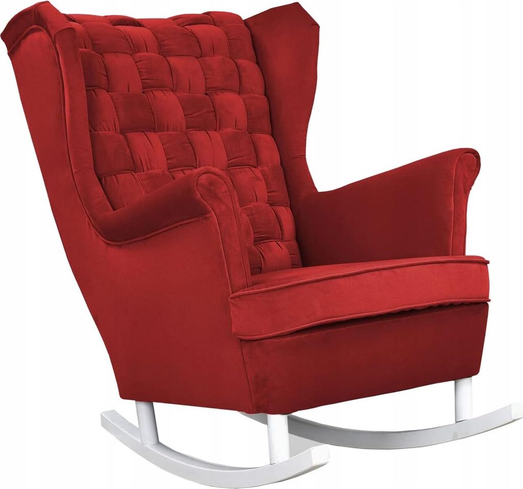 Family Meble Schaukelsessel Carol Relaxsessel Skandinavisch Bequemer Ohrensessel Loungesessel Fernsehsessel Für Wohnzimmer Schlafzimmer Büro (AMO...