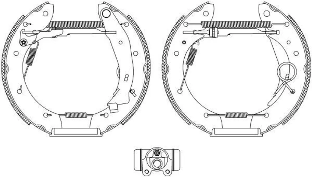Plaquettes de frein HELLA OE 1610091280 à haute performance thermique