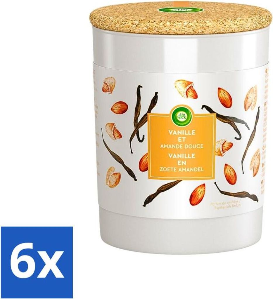 Air Wick – vonná sviečka – vanilka a sladké mandle – doba Obrázok produktu 