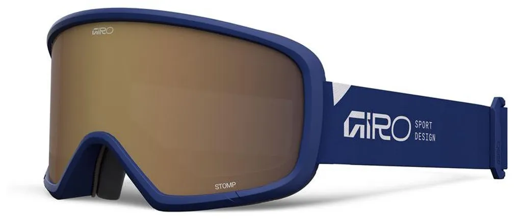 Masque enfant anti-buée Giro Stomp Blue Wordmark : vision claire (écran AR40)