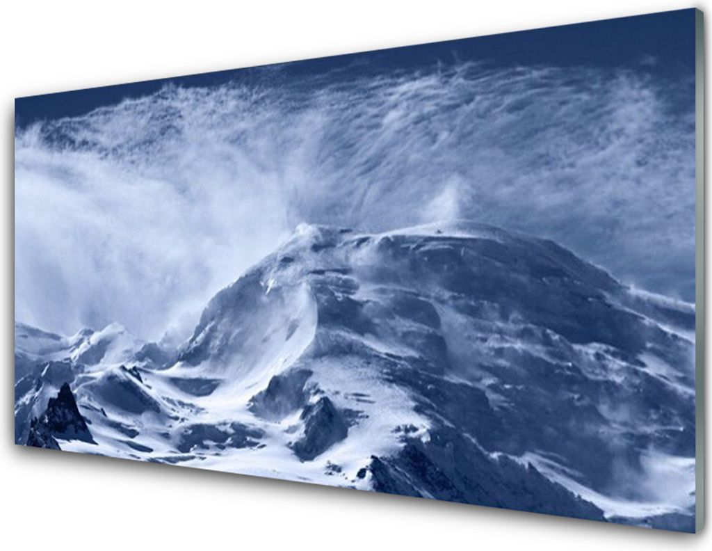 Küchenrückwand aus Glas 100x50cm Spritzschutz Gebirge Landschaft