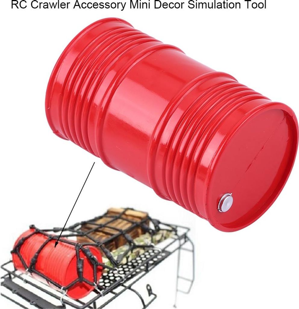 RC Crawler Zubehör Dekoration Simulation Werkzeug Teil Auto Schaufel Kraftstofftank Feuerlöscher Set (#C)