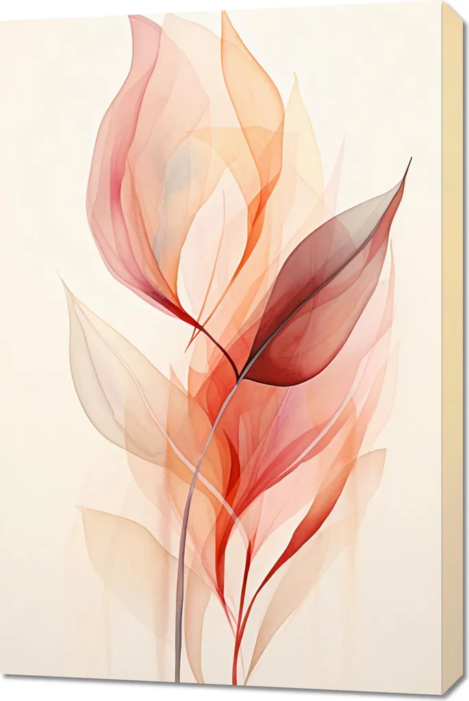 Habiller un mur vide avec le grand tableau Douceur éthérée 60x90 cm