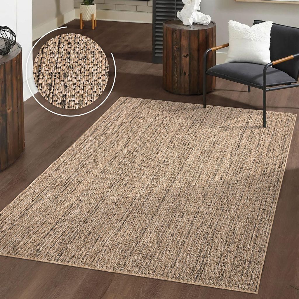 TT Home Waschbarer In-& Outdoorteppich Wetterfest Garten Produktbild 