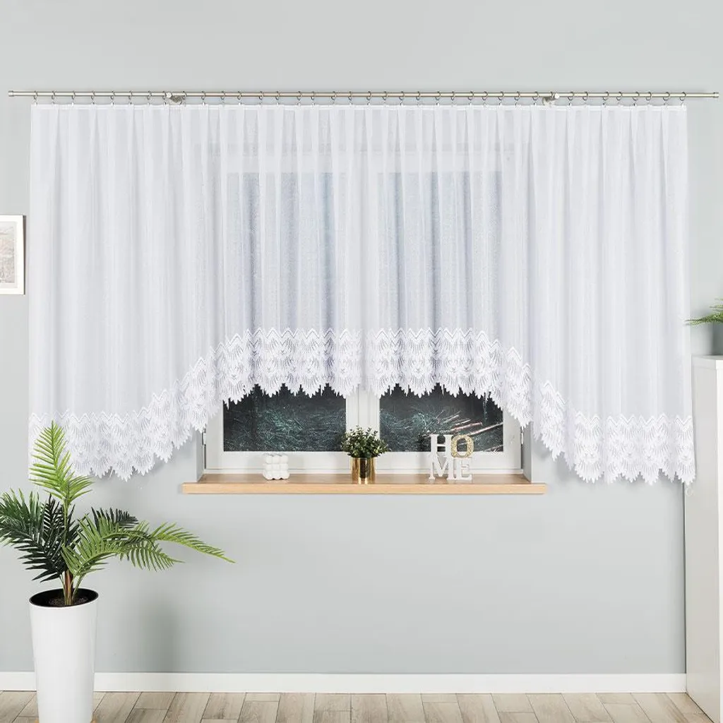 Rideau FELICJA blanc 600x160 cm : fini le vis-à-vis et le manque d'éclat