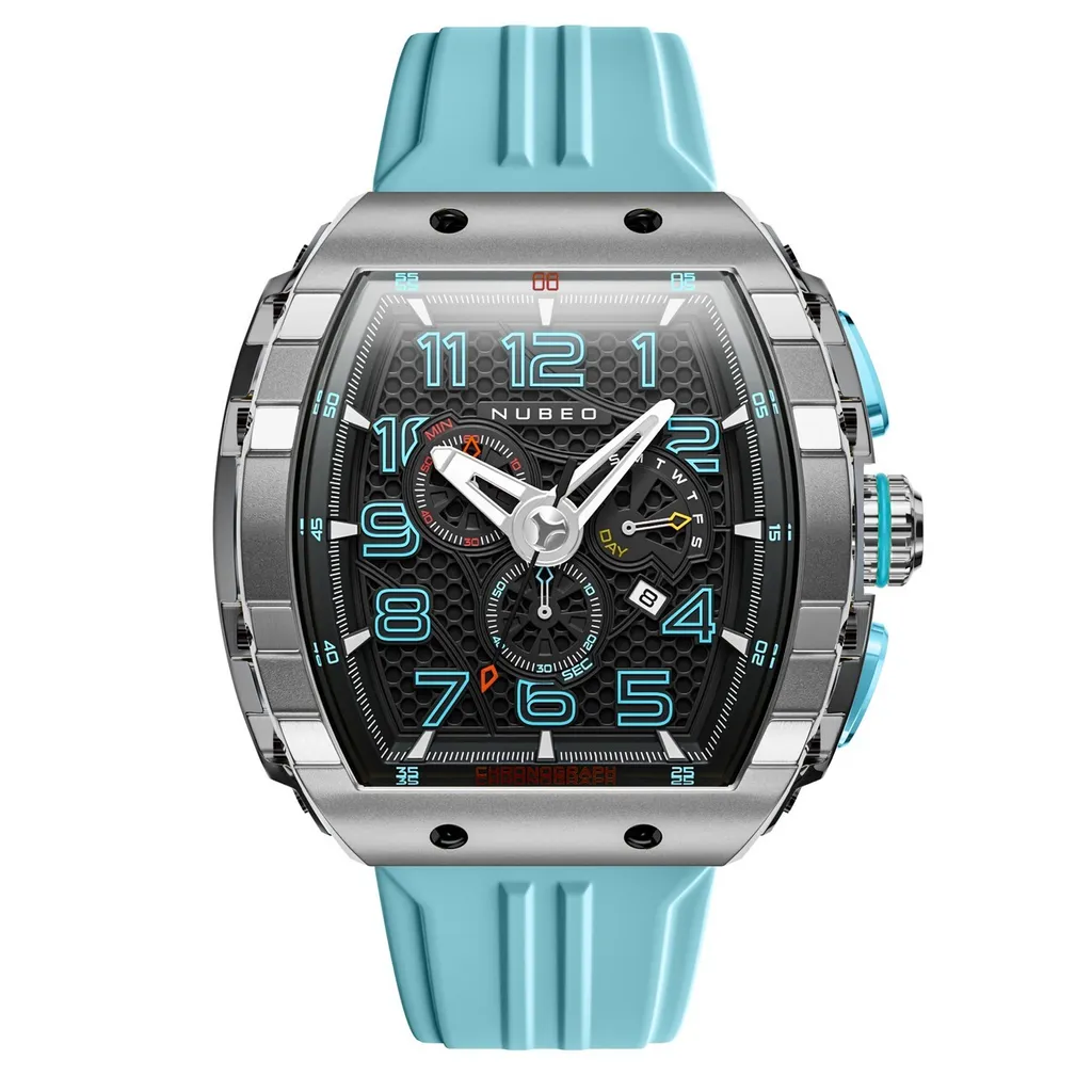 Montre Quartz Nubeo Magellan Retrograde NB-6088-02 Etanche Acier Argent