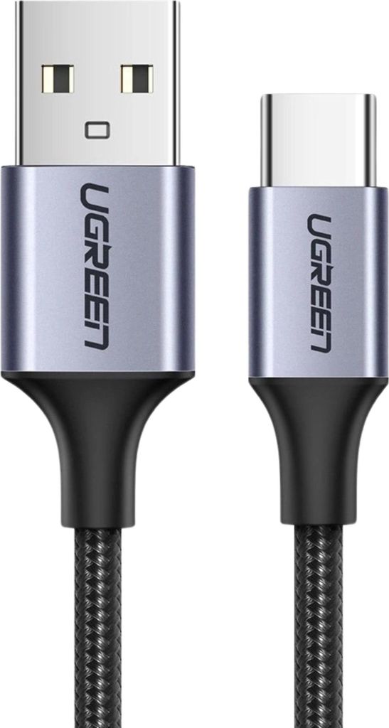 Hochleistungs-Ladekabel Ugreen USB-A/USB-C 0,25m QC 3.0 3A - Grau