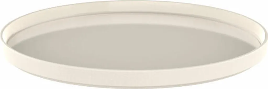 Assiette bougie XL en céramique ivoire Ø 32 cm design minimaliste Henry