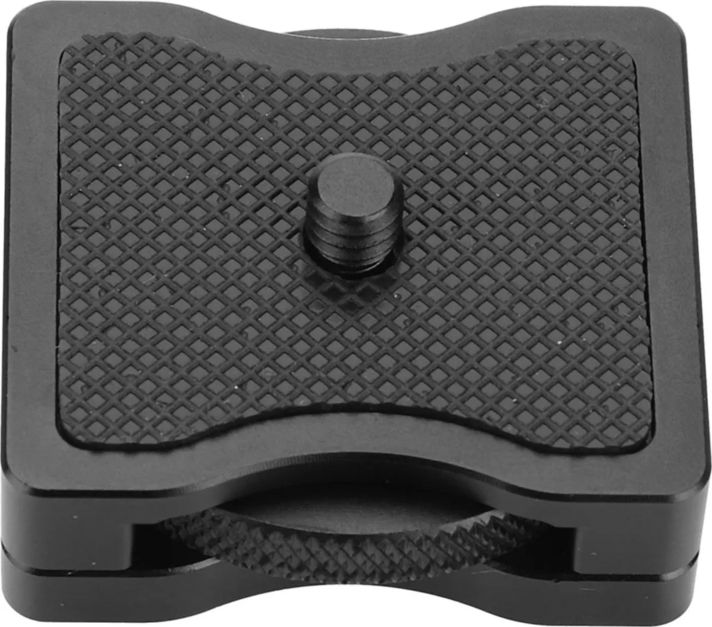 Piastra Rialzo Camera Alluminio CNC - Supporto Video Alta Precisione