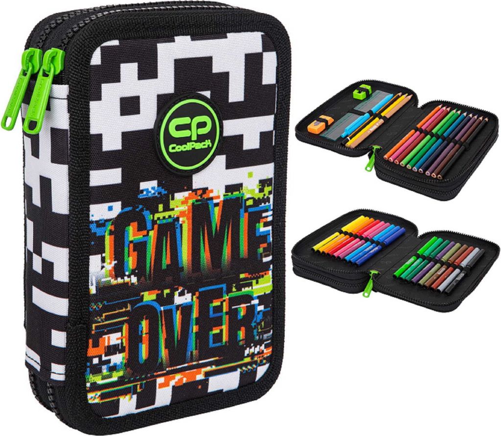 Piórnik 2-komorowy z wyposażeniem Coolpack Jumper 2 game Zdjęcie produktu 