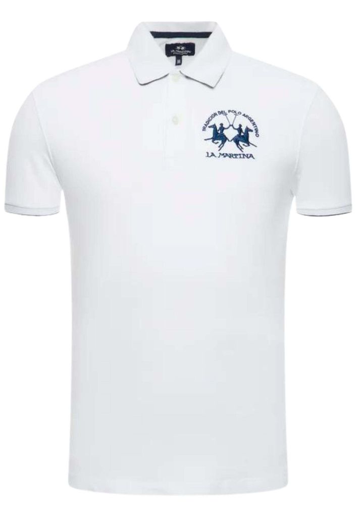 T-Shirt La Martina Ccmp01 Damen Weiß Baumwolle