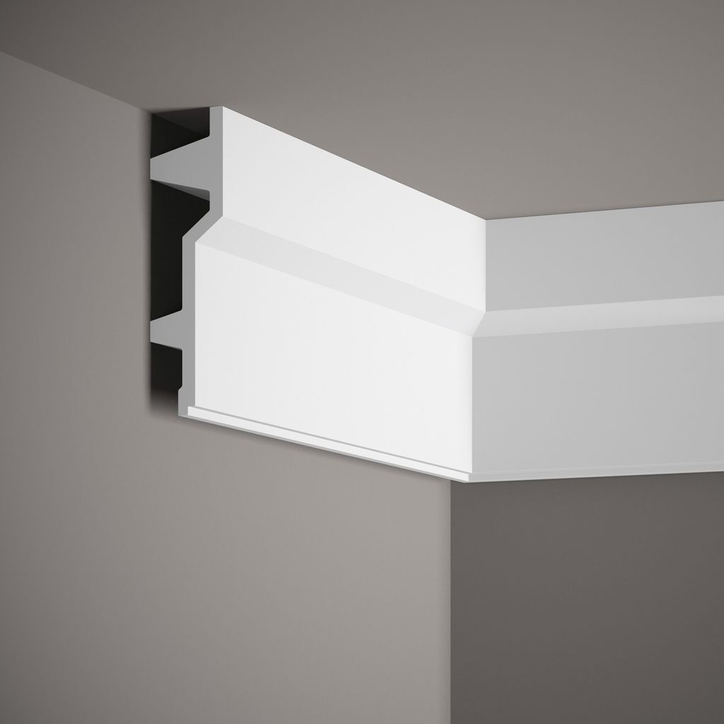 Mardom Deckenleiste MDB150 Profoam 40 x 150 x 2000 mm Weiß Indirektes Licht
