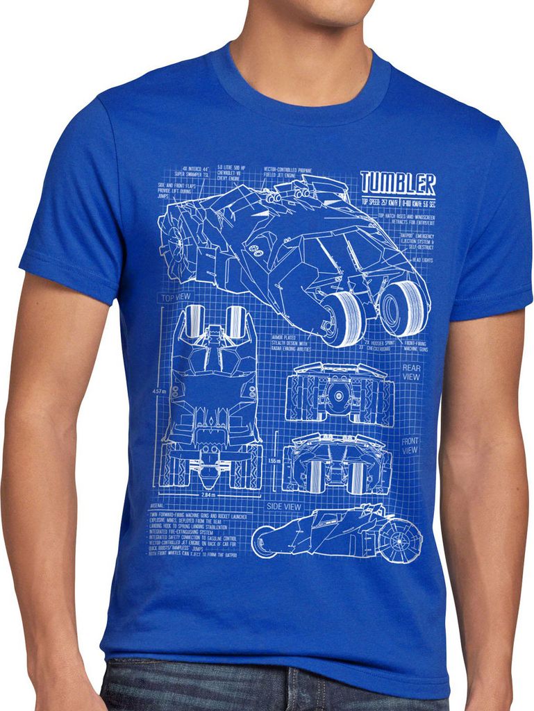 style3 Tumbler Herren T-Shirt blaupause gotham