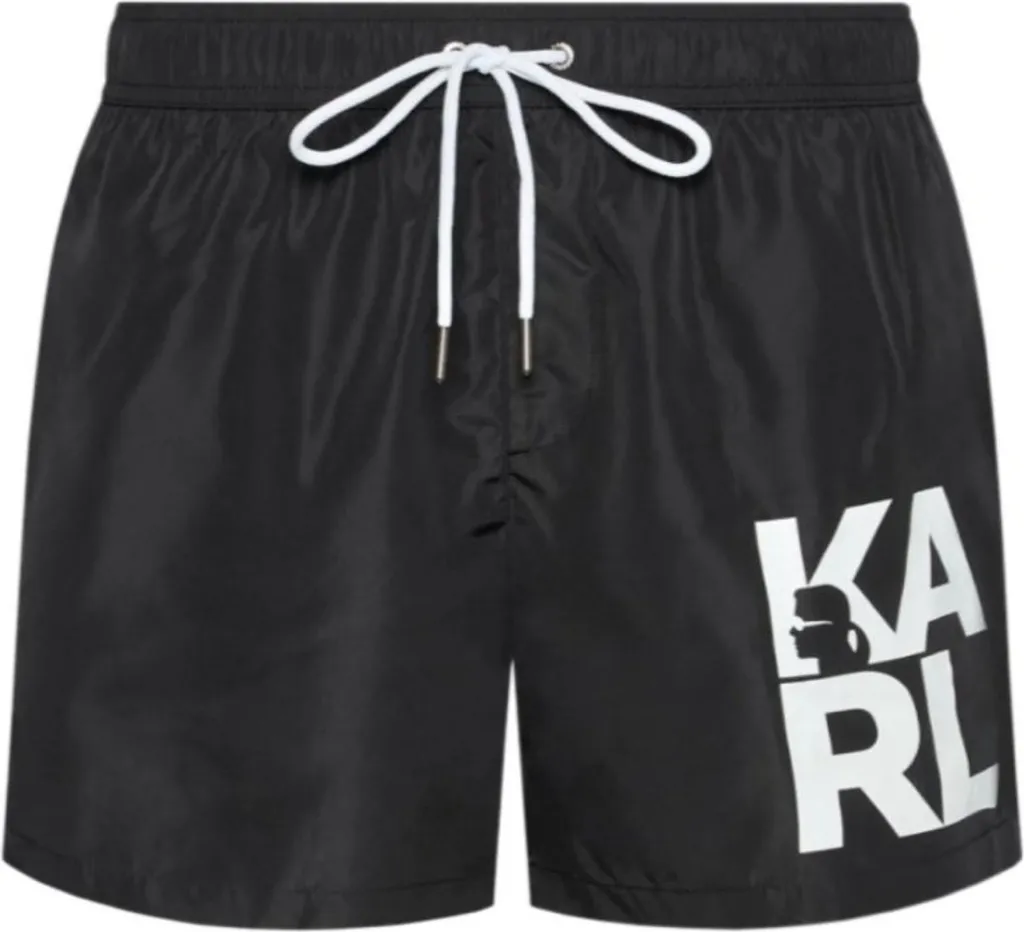Pantalon Karl Lagerfeld Classic KL21MBS02 - Coupe Droite pour Homme Noir