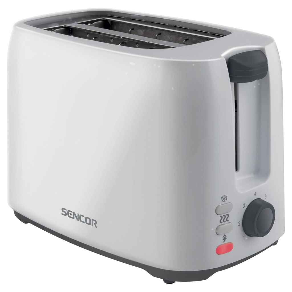 Toster, Sencor, Metal, Dla 2 kromek, 750 W, Biały Zdjęcie produktu 