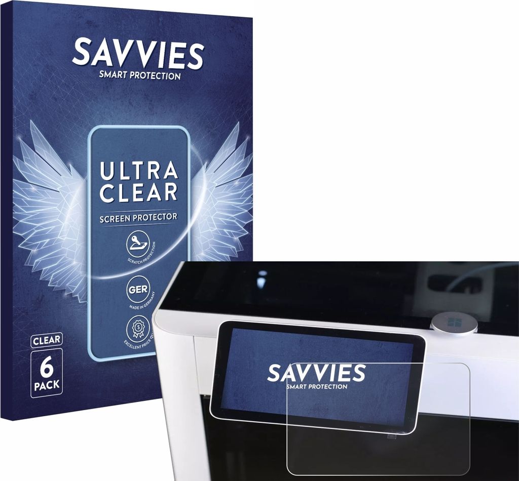 6x Für Bambu Lab X1-Carbon 3D Printer Schutzfolie Savvies Displayschutz Display Schutz Folie Klar Transparent