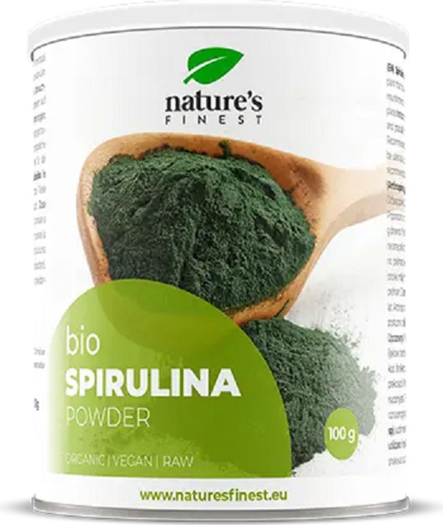 100% Organic Spirulina Pulver - Grünes Superfood - Nature's Produktbild 