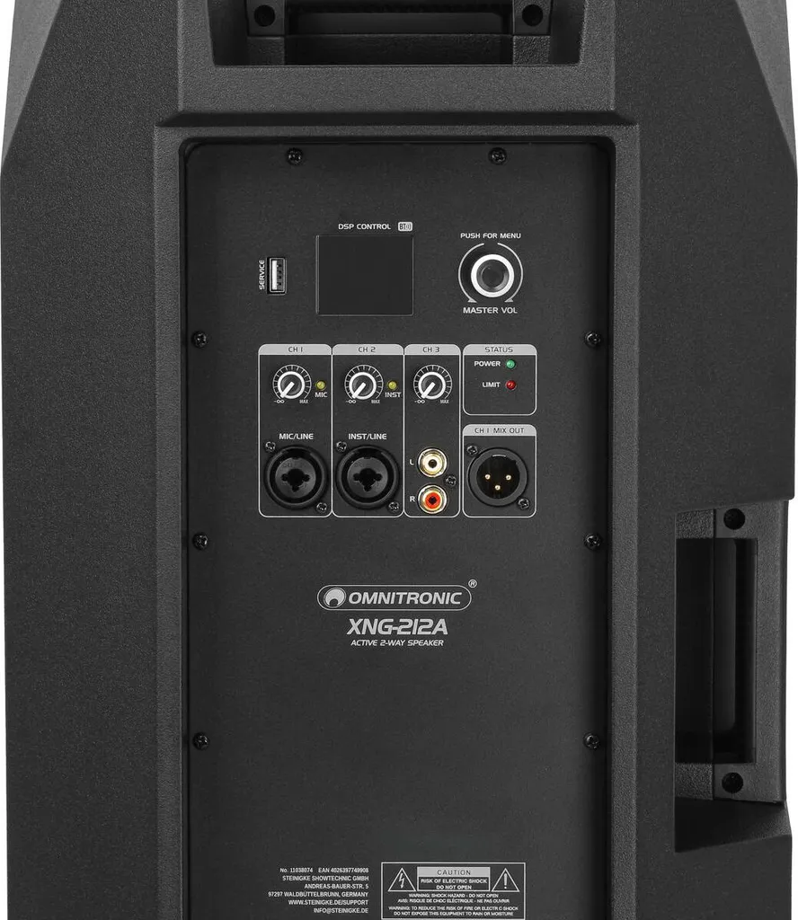 Enceinte de sonorisation active 2 voies avec processeur numérique intégré - 3