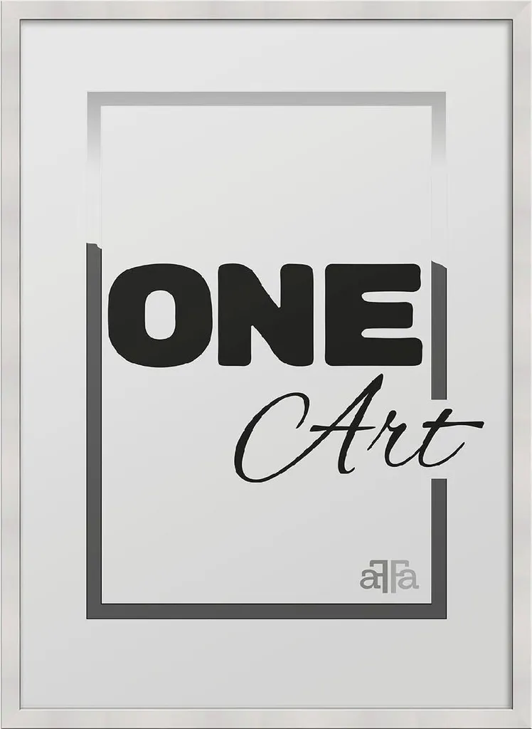 Grand cadre mural 70x100 blanc Hekla pour poster et affiche d'art