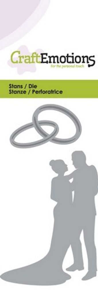 CraftEmotions Stanz- und Prägeschablone - Hochzeitspaar