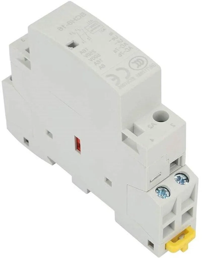 Interrupteur 2 contacts à ouverture 16 A 230 V spécial rail DIN 50/60Hz